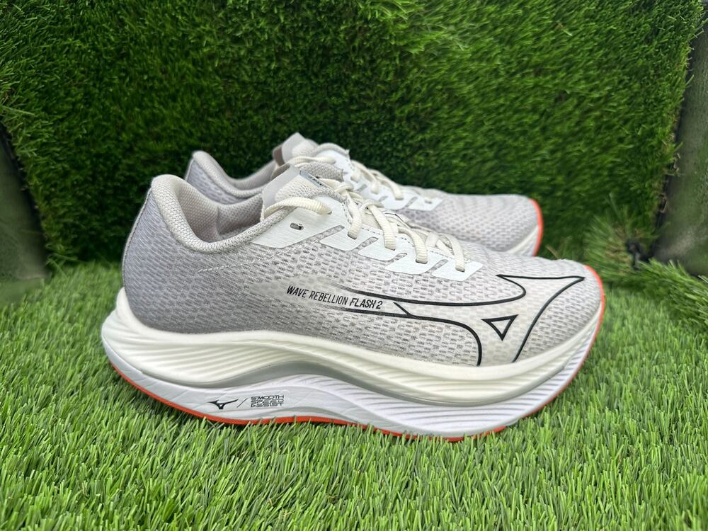 Mizuno Wave Rebellion Flash 2 J1GC243501 Athletic Sneaker Men's 7 Gray Mesh Gym